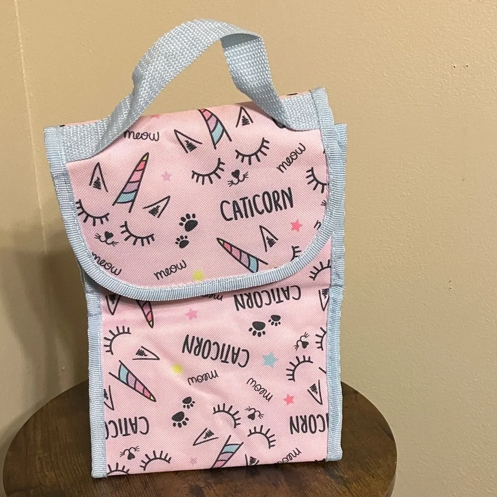 Kids Pink Caticorn Lunch bag